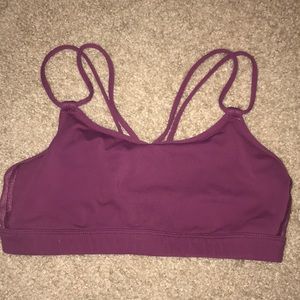 Maroon Lulu Sports Bra size 4
